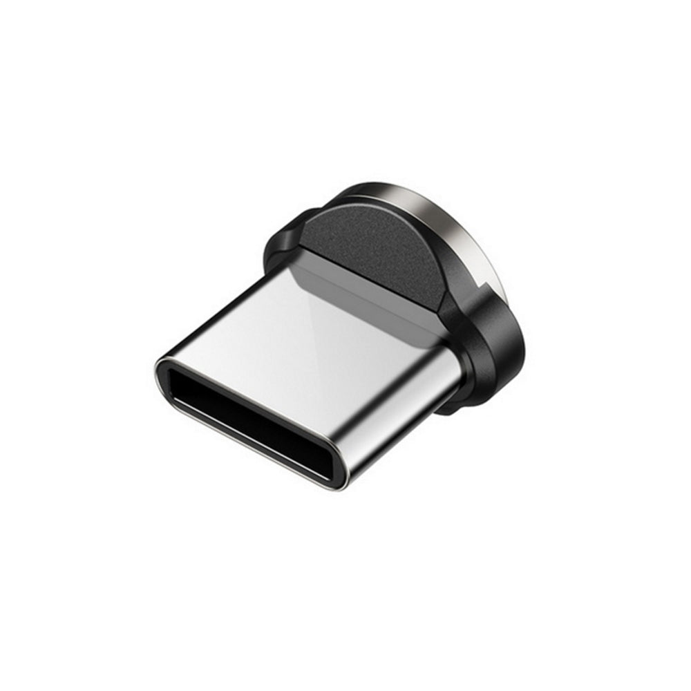 Maclean Energy MCE474 1 м ъглов магнитен USB C кабел в черно, поддържа бързо зареждане 9V/2A, 5V/3A, найлонова оплетка,