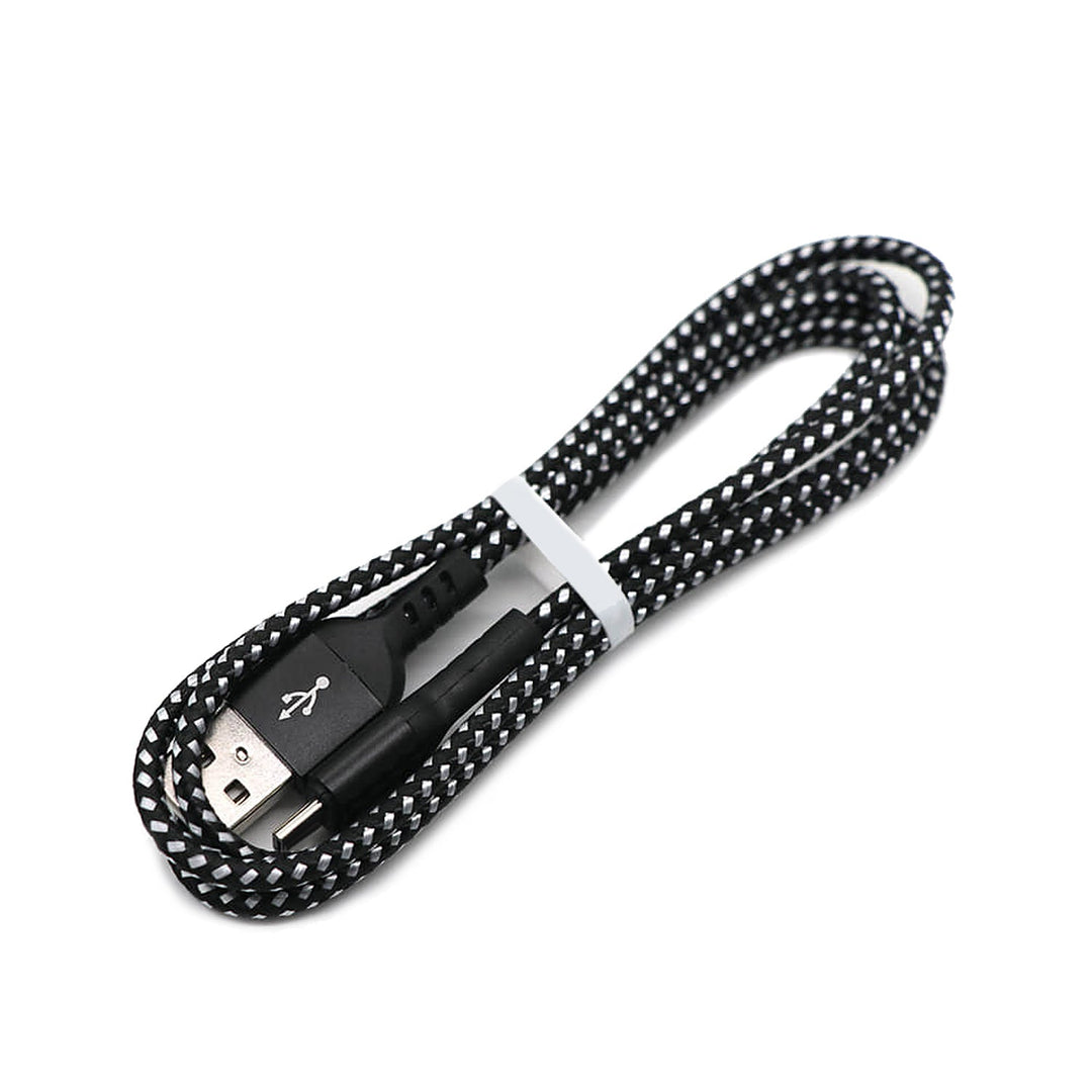 USB C кабел, поддържащ Fast Charge 2.4A Maclean Energy MCE471 черен, дължина 1 м, 5V/2.4A – пренос на данни