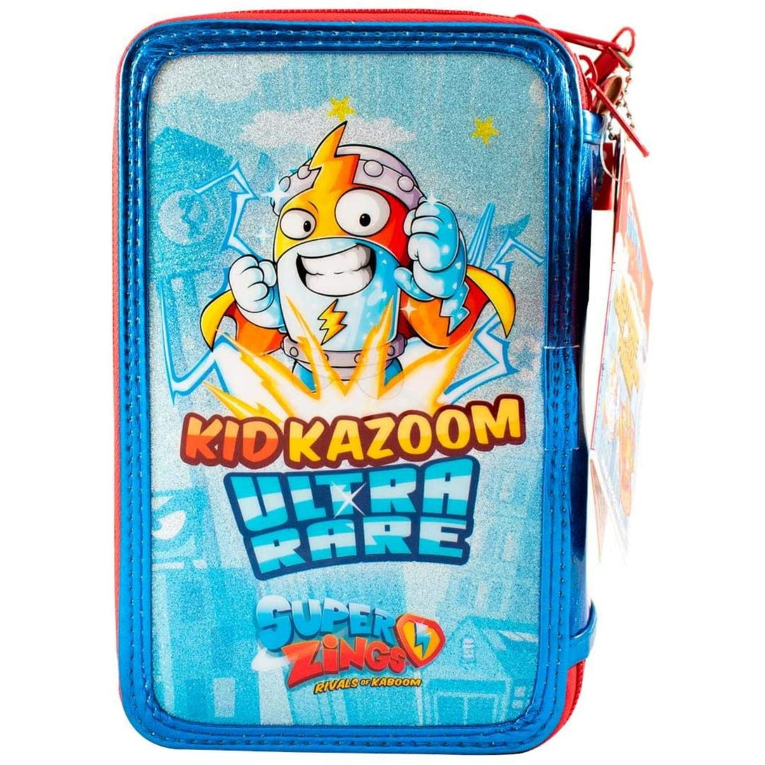 Creion cu accesorii 40 piese Super Zings albastru