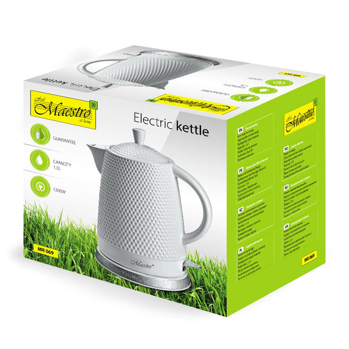 MR069 керамична кана, 1,5 л, електрическа кана, 1200 W