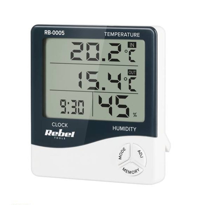 Домашна метеорологична станция Rebel Tools RB-0005 с измерване на влажността