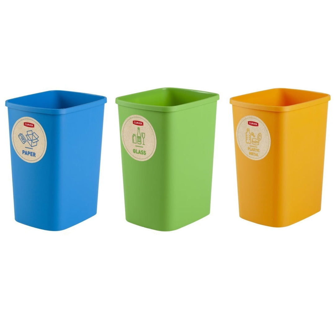 Curver ECO Friendly комплект кошчета за сортиране 3x25L