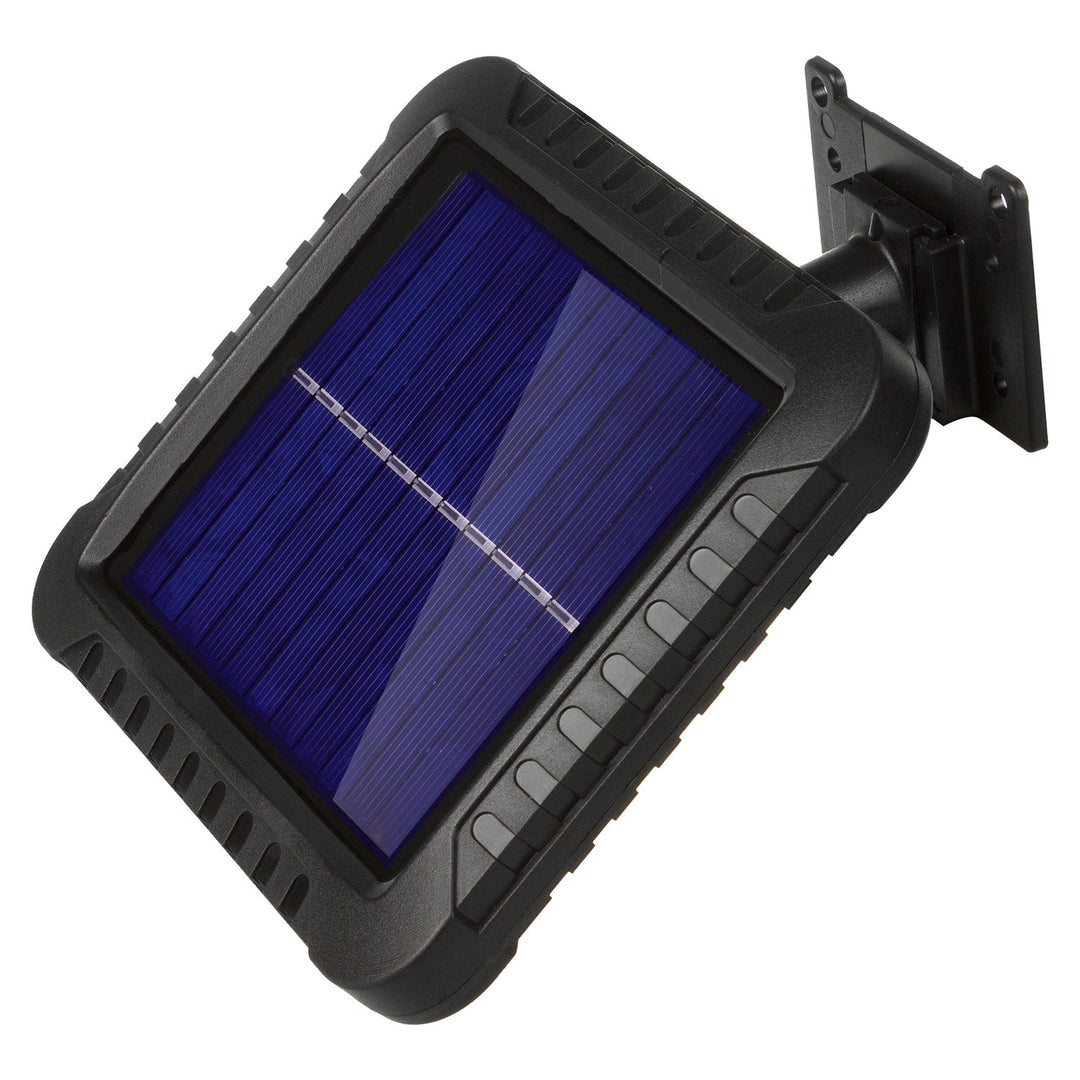 Слънчев LED прожектор с датчик за движение Maclean Energy IP44, 5 W, 400 lm, 6000 K студено бяла светлина, литиева батерия 1300 mAh, 3,7 V DC  MCE438