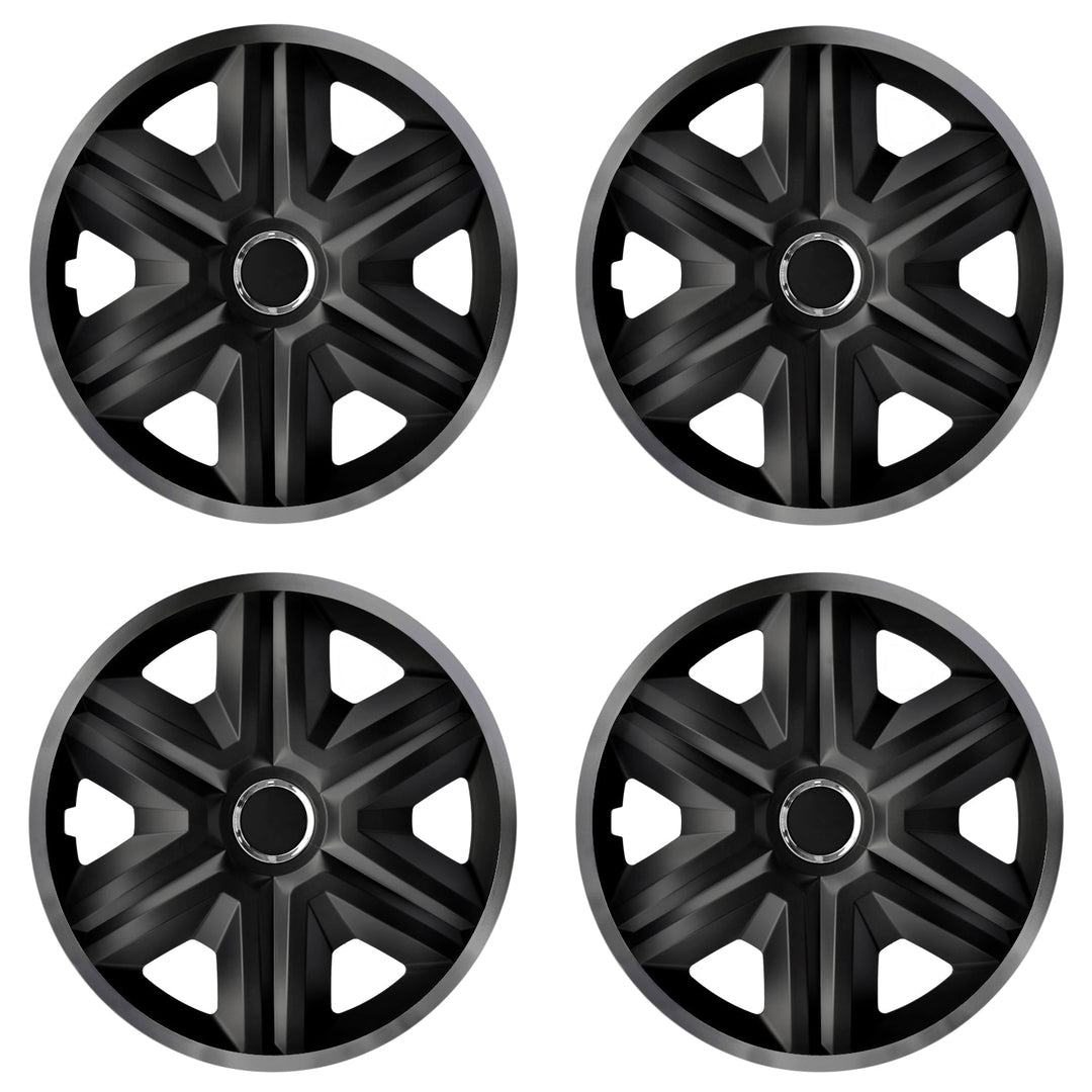 16" NRM FAST LUX GRAPHITE графитно-черни капаци за колела, 4 бр.
