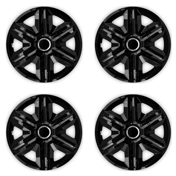 16" NRM FAST BLACK PAINTED капаци за джанти, черни, 4 броя