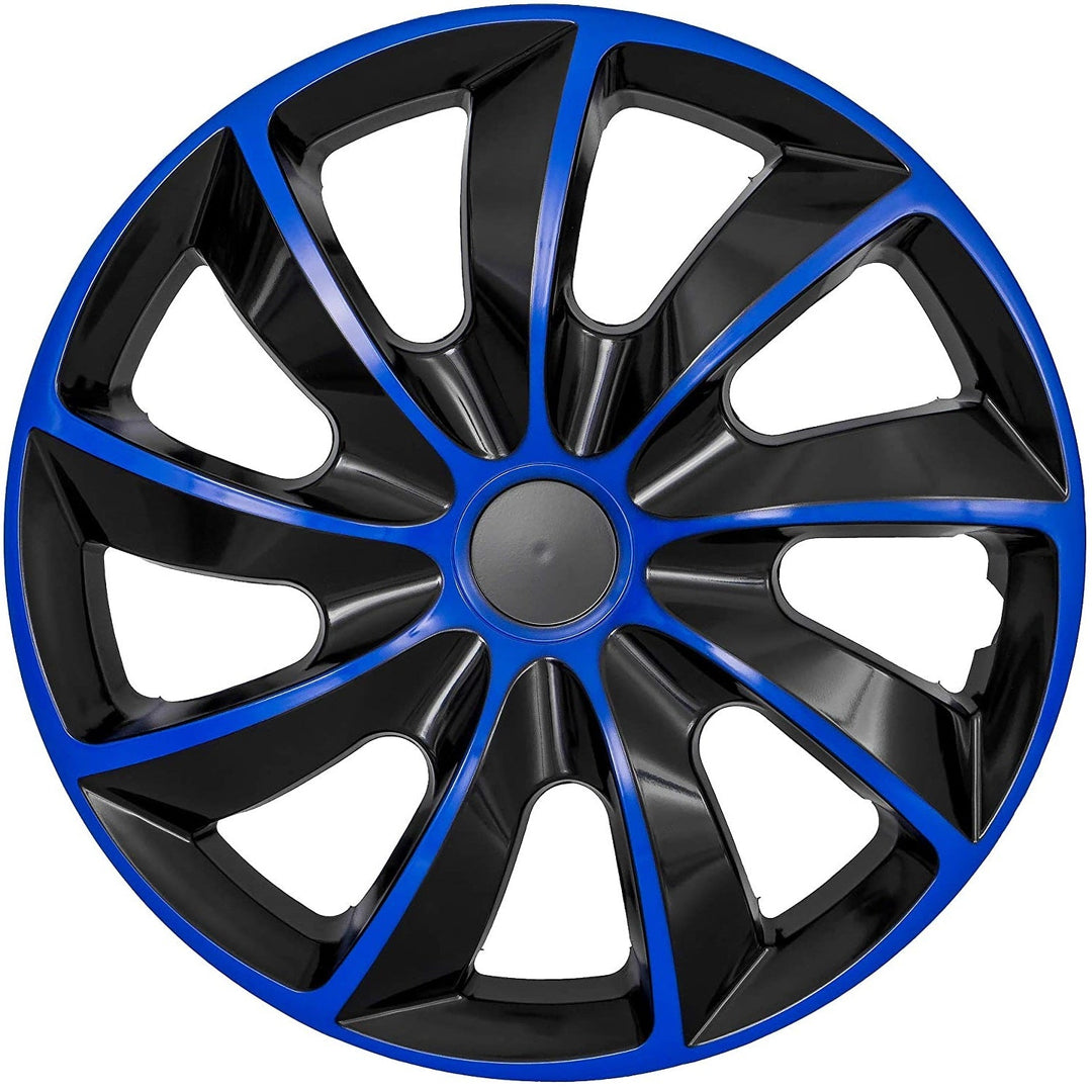 NRM QUAD BICOLOR BLUE BLACK сини и черни 14-инчови капаци за джанти, комплект
