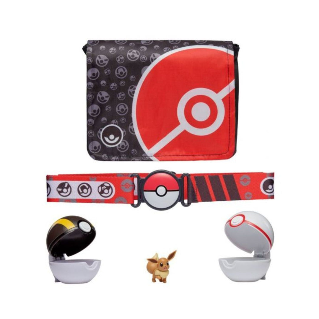 Set Pokemon Clip 'N' Go Bandolier cu figura Eevee Series 1