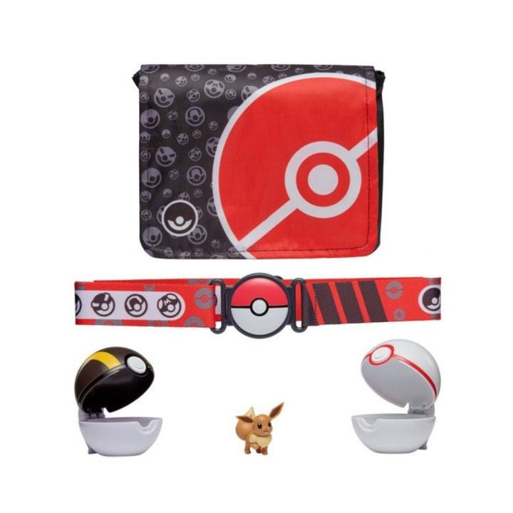 Set Pokemon Clip 'N' Go Bandolier cu figura Eevee Series 1