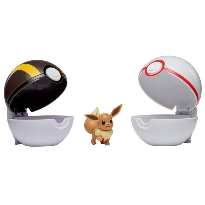 Set Pokemon Clip 'N' Go Bandolier cu figura Eevee Series 1
