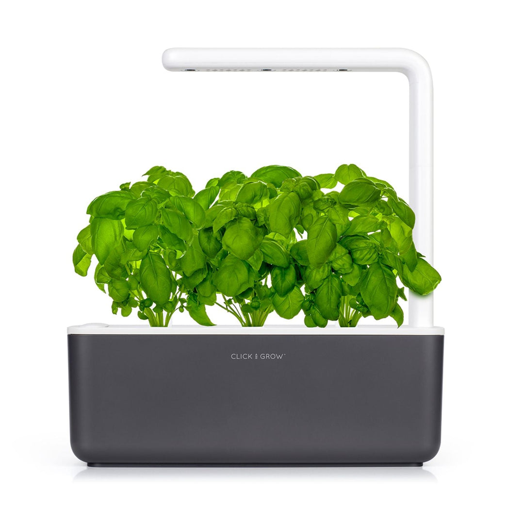 Click & Grow Smart Garden 3 grădină de casă gri + capsule de busuioc