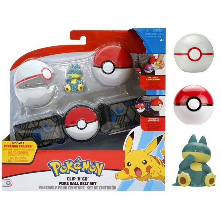 Set Pokemon Clip 'N' Go Pokeball Belt mix serie 4