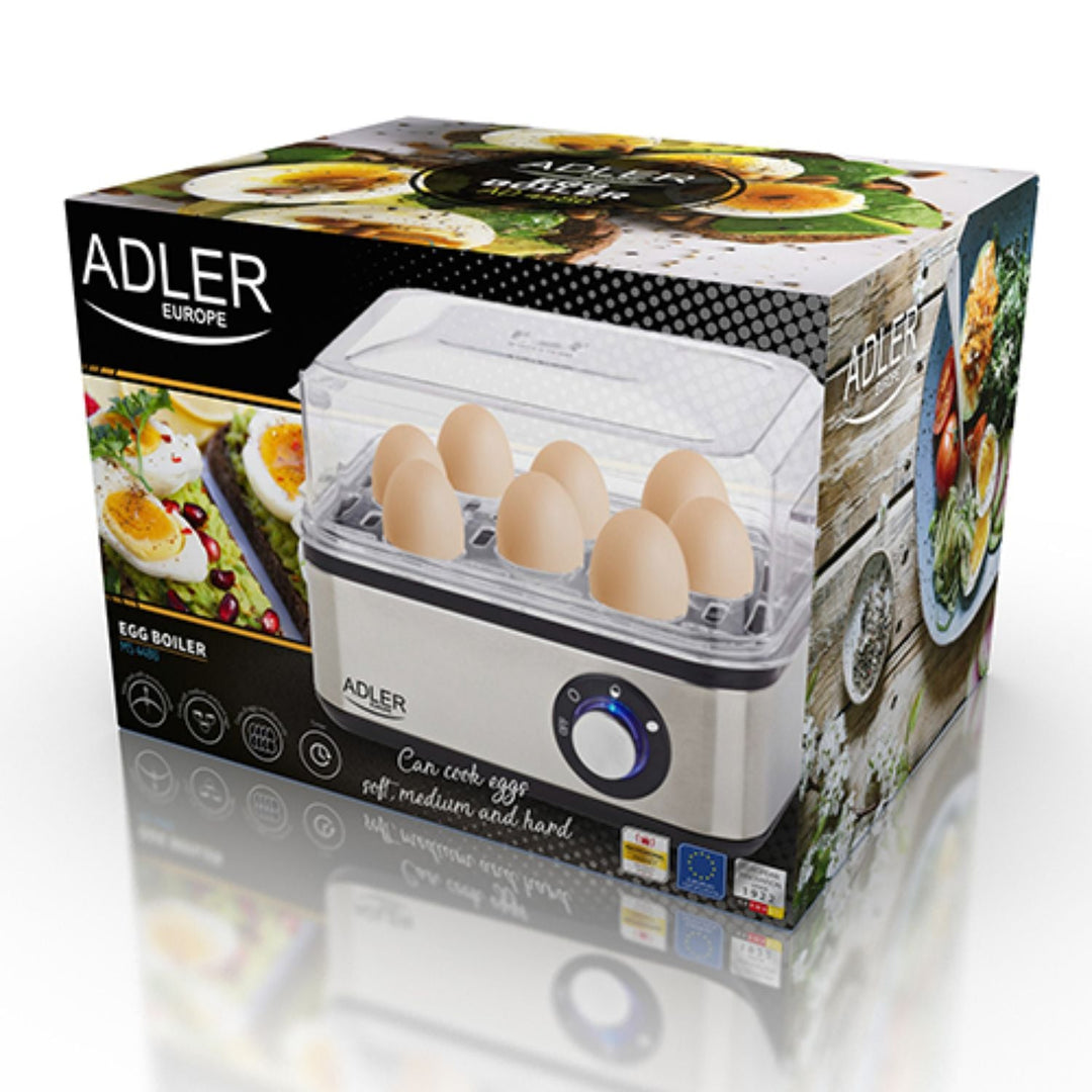 Adler AD 4486 800W автоматична машина за варене на яйца за приготвяне на 8 яйца