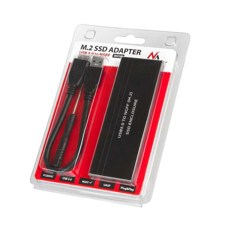 Корпус за Maclean диск, M.2 SSD, NGFF, USB 3.0, размери 2230/2240/2260/2280, алуминиев корпус, MCE582