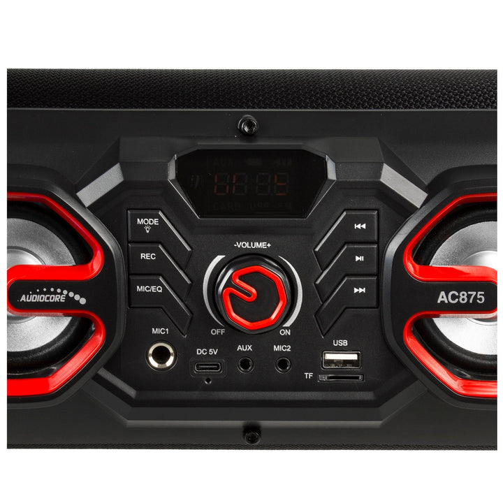 Преносим високоговорител Audiocore Bazooka, Bluetooth 5.0, FM радио, микро карта, SDIPX4, 2000mAh, AC875