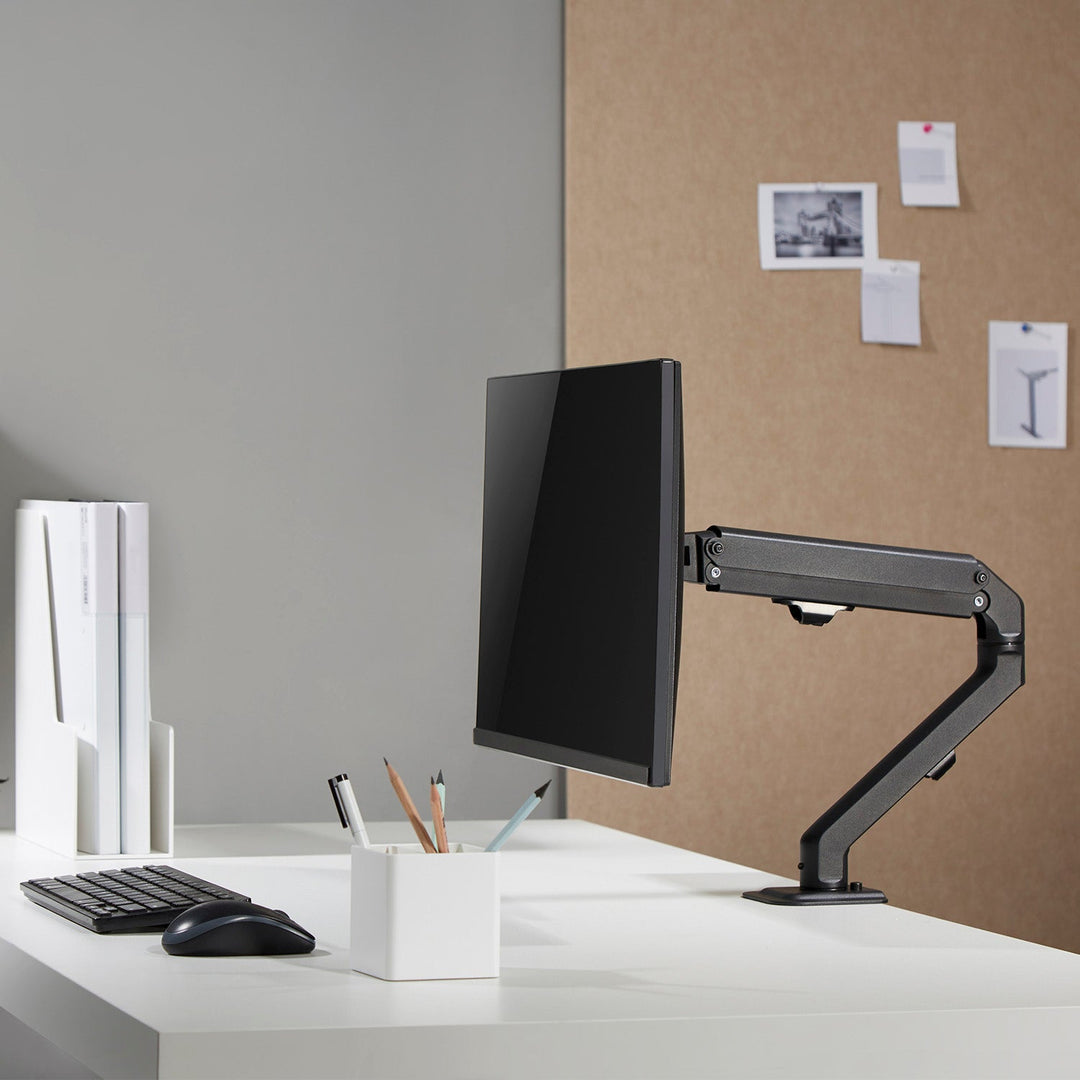 Универсална стойка за монитори Maclean, механична пружина 17"-27" 7 кг, VESA 75x75,100x100, MC-906