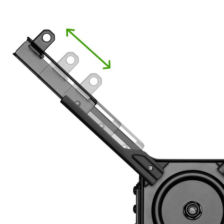 Маклин таванна стойка за проектори, Profi Market System, 80–980 mm, макс. 35 kg, черна, MC-913