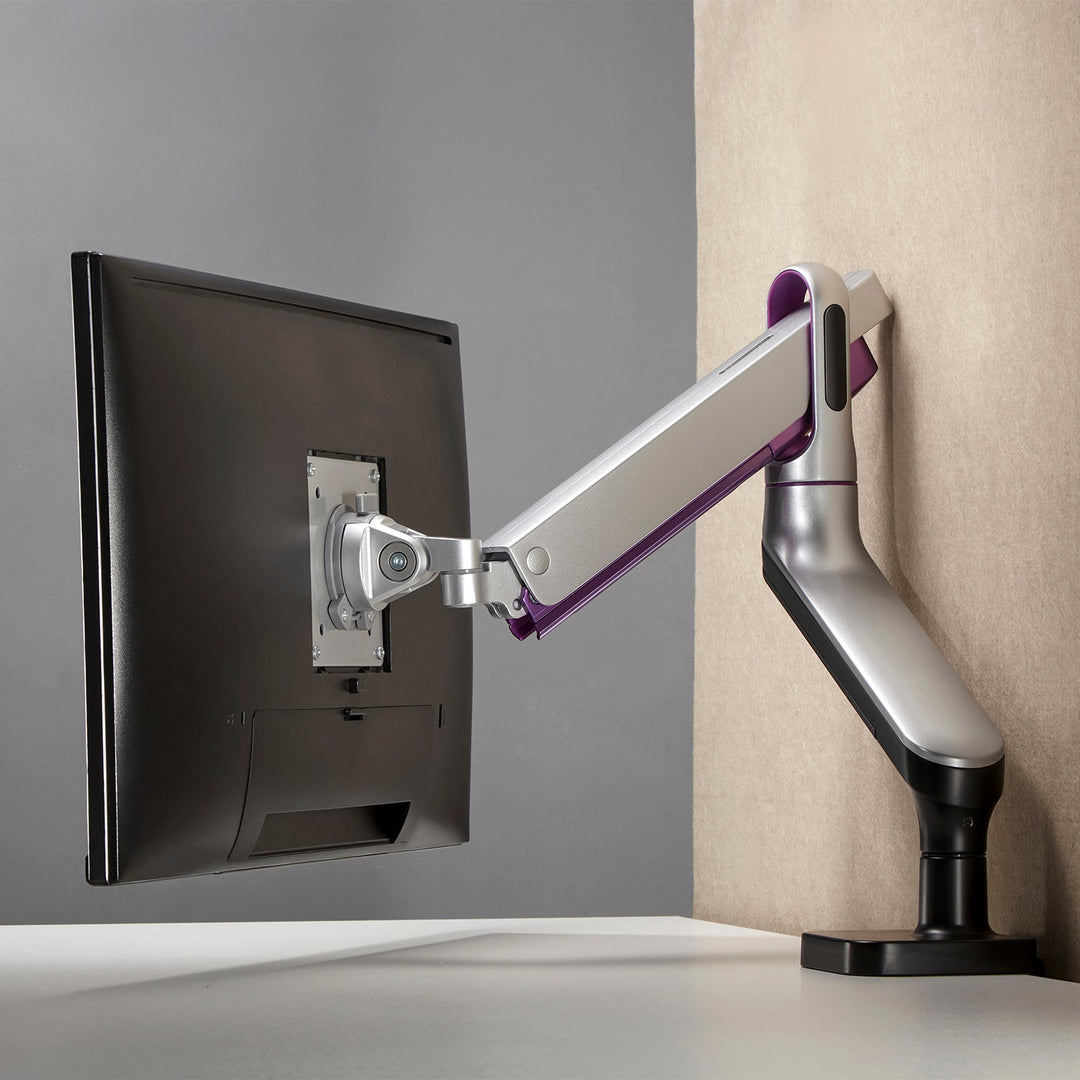 Ergo Office мониторна стойка, премиум с газова пружина, двойна ръка 17"-32" 9 кг, ER-436
