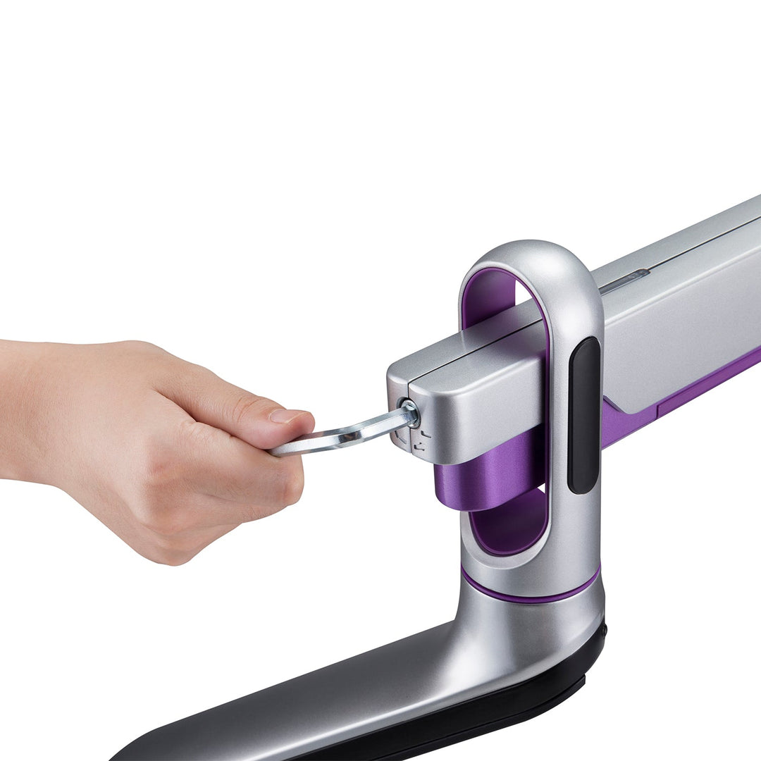 Ergo Office мониторна стойка, премиум с газова пружина, двойна ръка 17"-32" 9 кг, ER-436