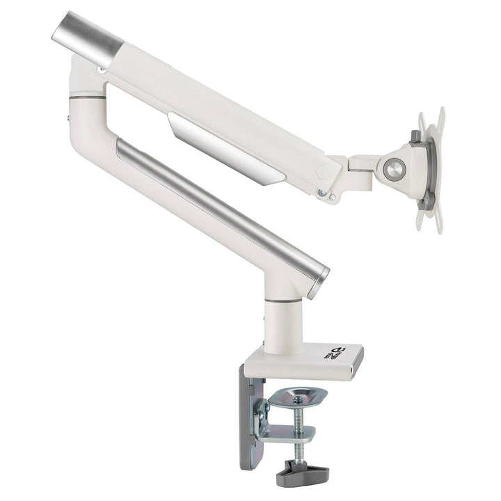 Ergo Office мониторна стойка, премиум с газова пружина, двойна ръка, 17"-32" 9 кг, бяла, ER-437