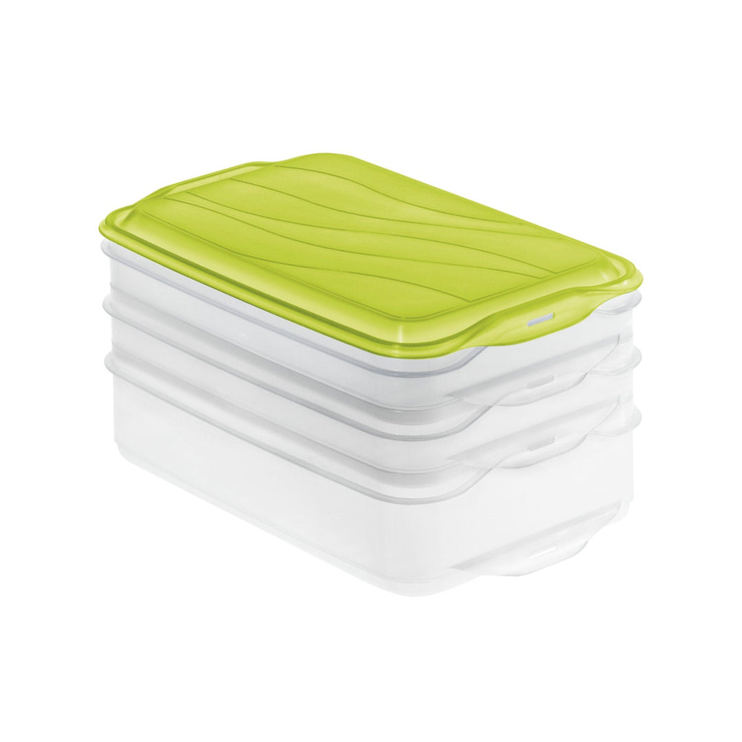 Container triplu Rotho Rondo 2x 0,75l plus 1x 1,35l culoare capac var 1702805073