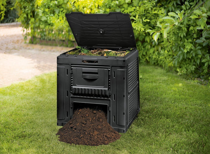 Keter E-COMPOSTER 470L черен компостник с основа 231415