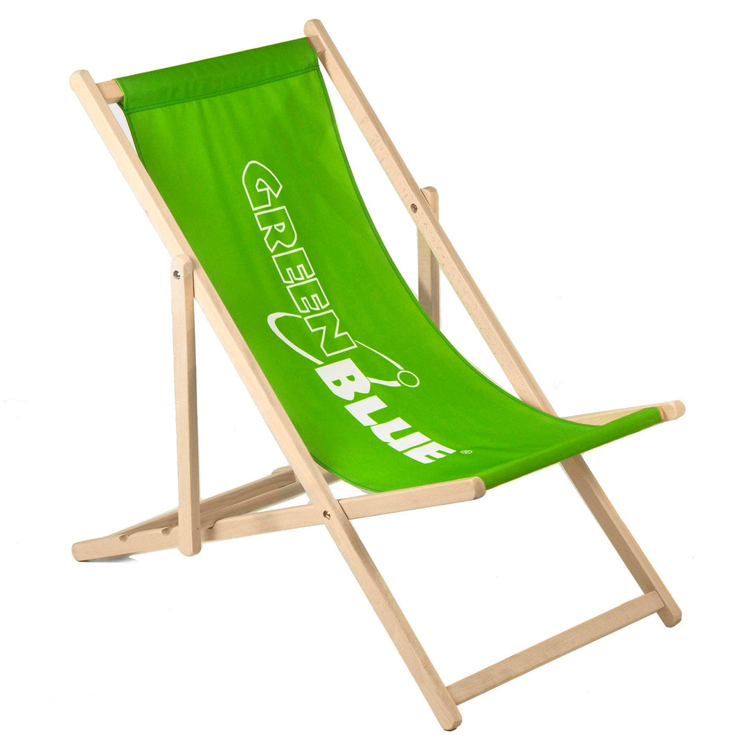 Класически шезлонг от букова дървесина GreenBlue GB183 с вашия собствен печат, графики, лого, рекламен шезлонг