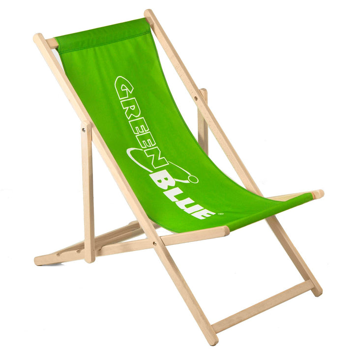Класически шезлонг от букова дървесина GreenBlue GB183 с вашия собствен печат, графики, лого, рекламен шезлонг