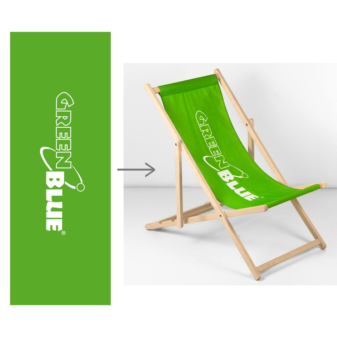 Класически шезлонг от букова дървесина GreenBlue GB183 с вашия собствен печат, графики, лого, рекламен шезлонг