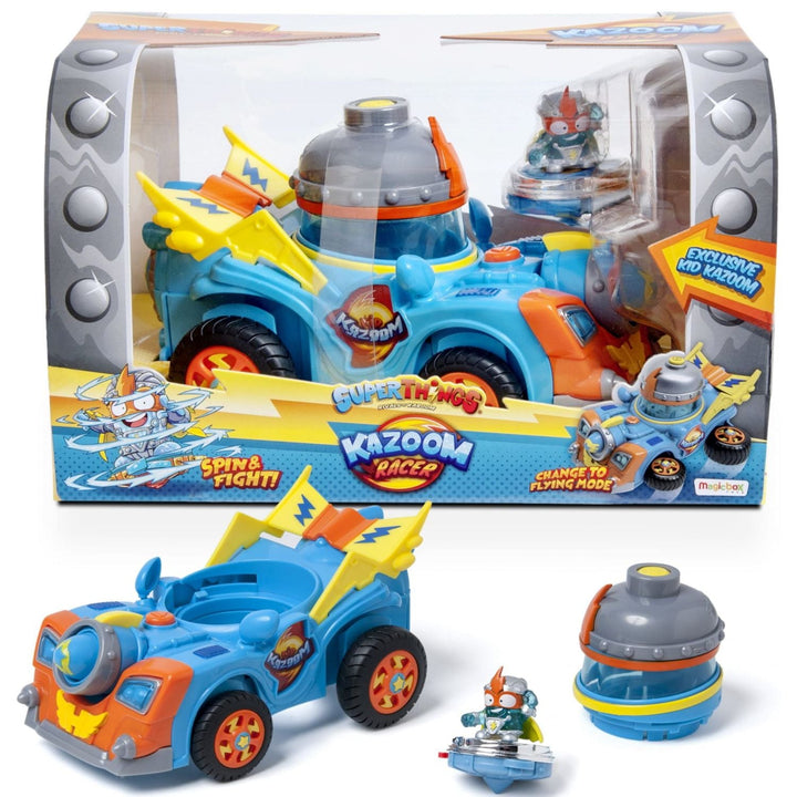 Супернеща Kazoom Racer превозно средство и фигурка Kid Kazoom