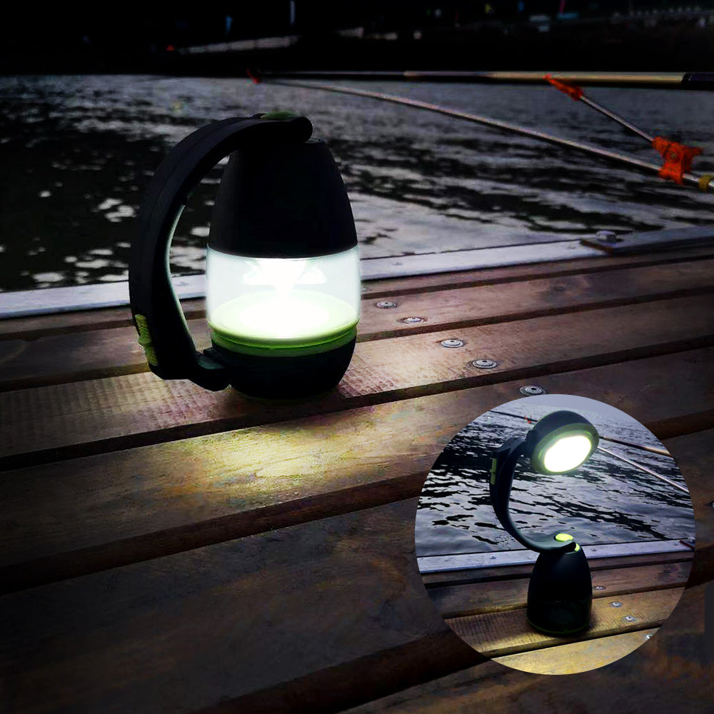 Maclean 3-в-1 LED лампа, за къмпинг, настолна лампа, фенер, 1W, 60-200lm, студено бяло 6000K, захранване 3xAA 1.5V, MCE294