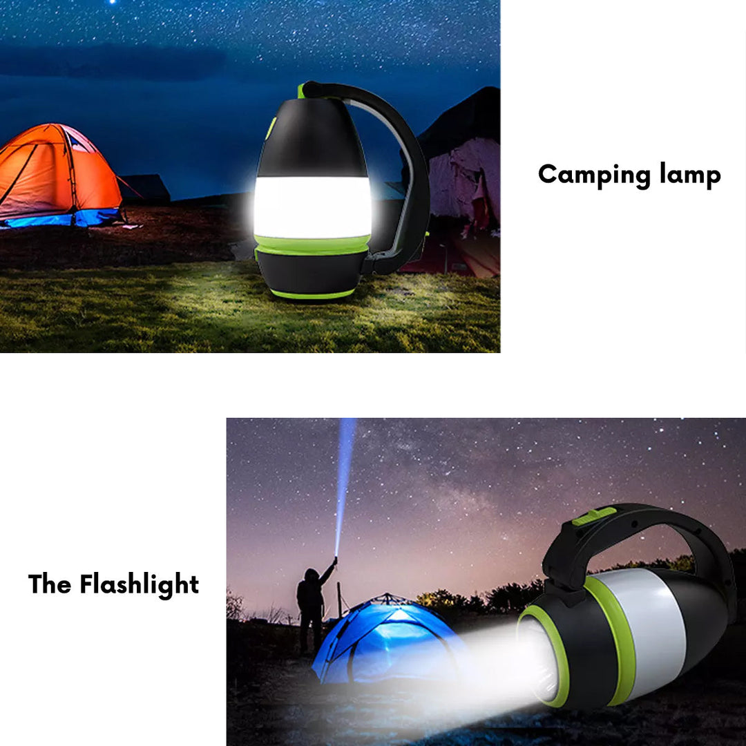 Maclean 3-в-1 LED лампа, за къмпинг, настолна лампа, фенер, 1W, 60-200lm, студено бяло 6000K, 18650 1500mAh, функция powerbank MCE298