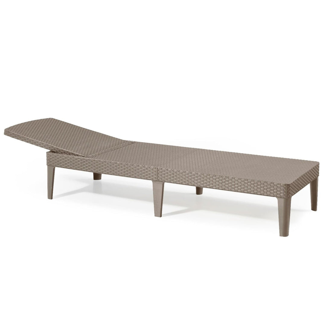 Jaipur Sun Lounger регулируем шезлонг за градина, капучино