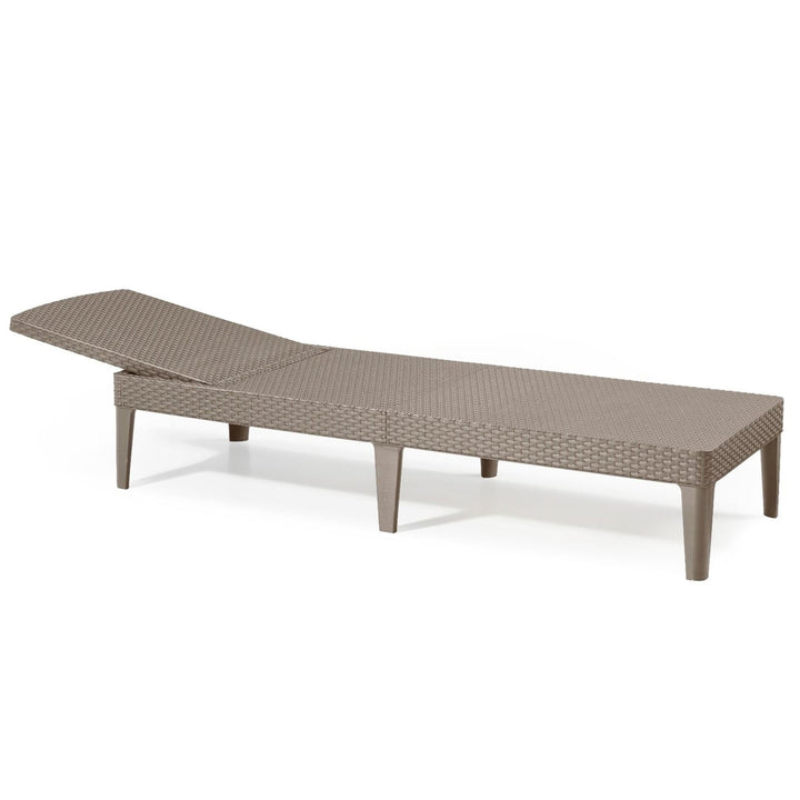 Jaipur Sun Lounger регулируем шезлонг за градина, капучино