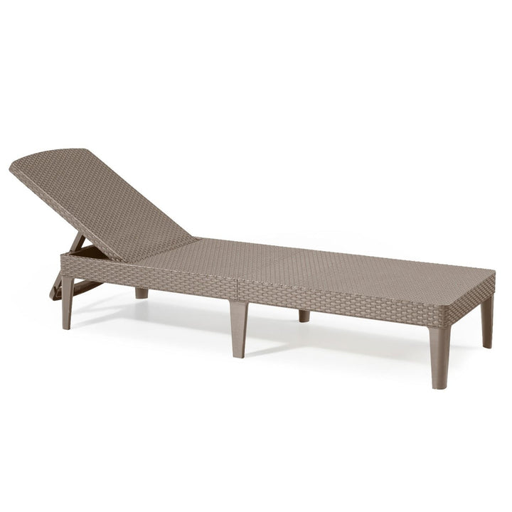 Jaipur Sun Lounger регулируем шезлонг за градина, капучино