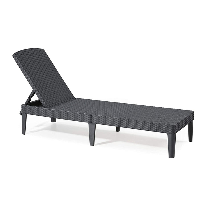 Jaipur Sun Lounger регулируемо шезлонг за градина – графит