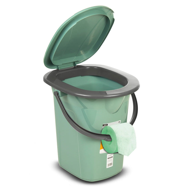 GreenBlue GB320GG зелена и сива преносима тоалетна