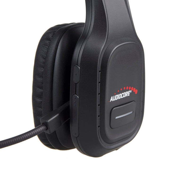 Bluetooth ANC слушалки за кол център с Audiocore микрофон, QCC3020, ANC, AVRCP, A2DP, HSP, HFP, SBC AAC кодек, AC864