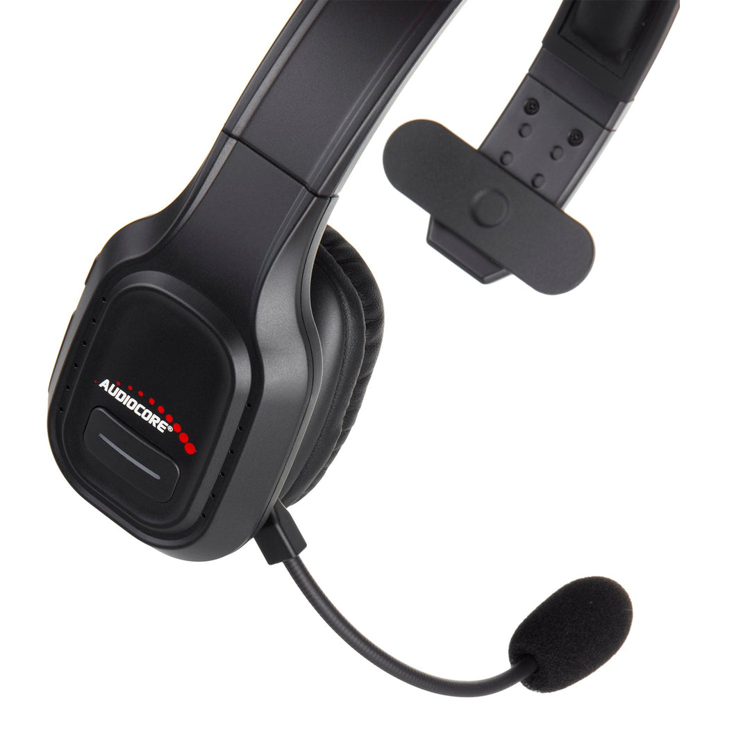 Bluetooth ANC слушалки за кол център с Audiocore микрофон, QCC3020, ANC, AVRCP, A2DP, HSP, HFP, SBC AAC кодек, AC864