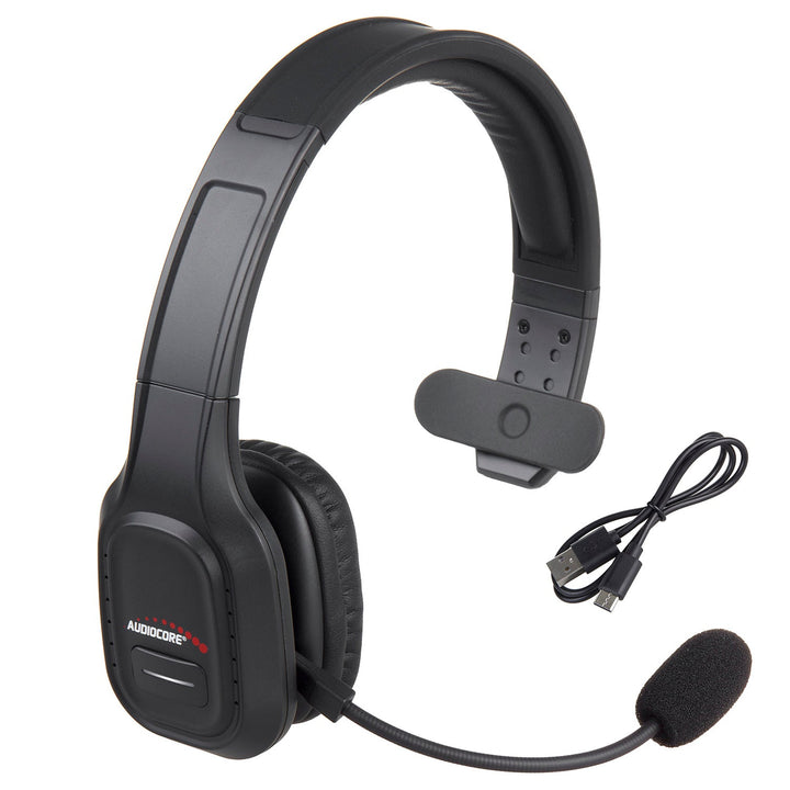 Bluetooth ANC слушалки за кол център с Audiocore микрофон, QCC3020, ANC, AVRCP, A2DP, HSP, HFP, SBC AAC кодек, AC864