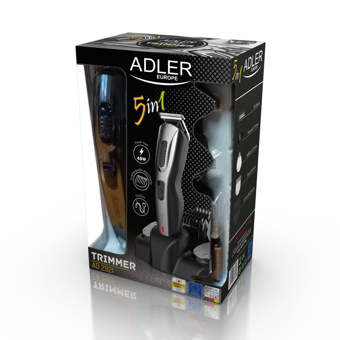 Aparat de tuns Adler AD 2924 5in1 cu un set de capete și accesorii interschimbabile