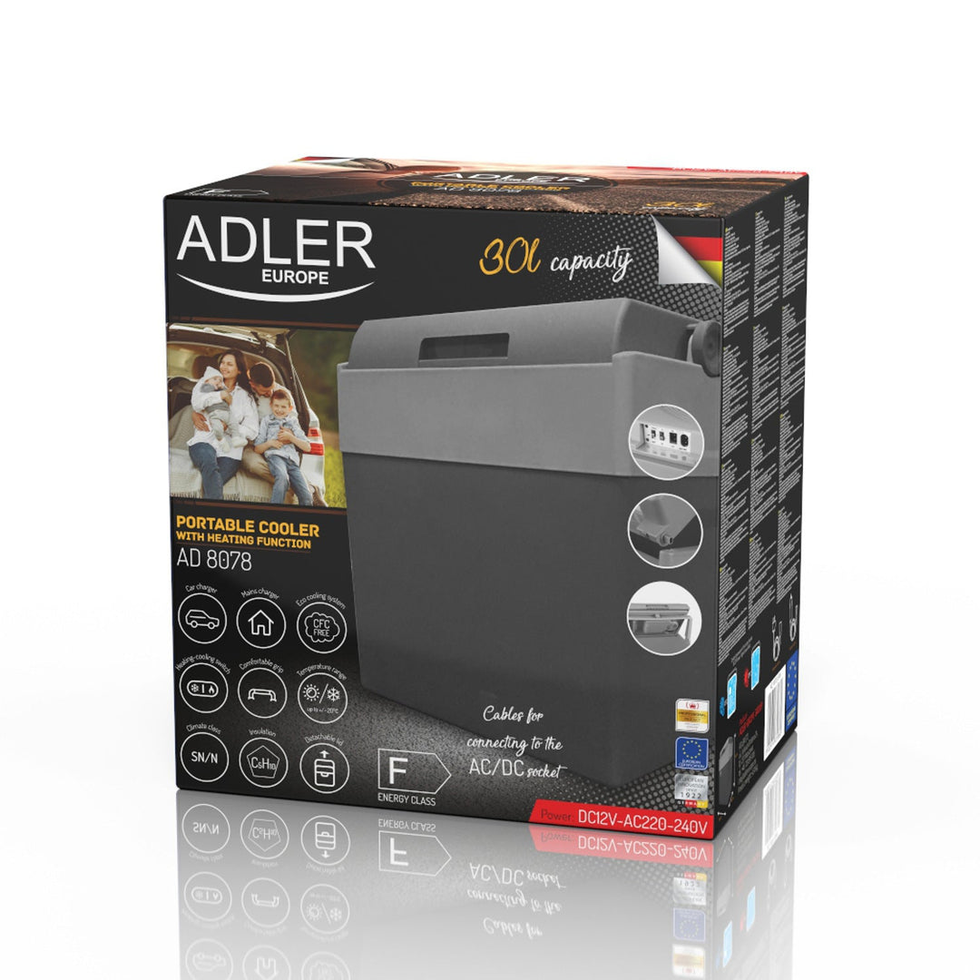 Adler AD 8078 28 L преносим хладилник с функция за охлаждане и отопление