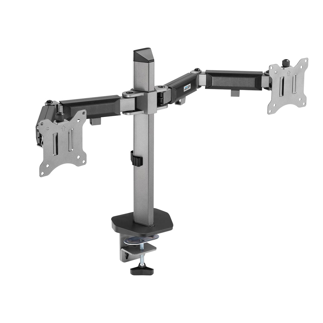 Делукс ергономична офис стойка за два монитора, 17"-32", макс. 9 кг, ER-449