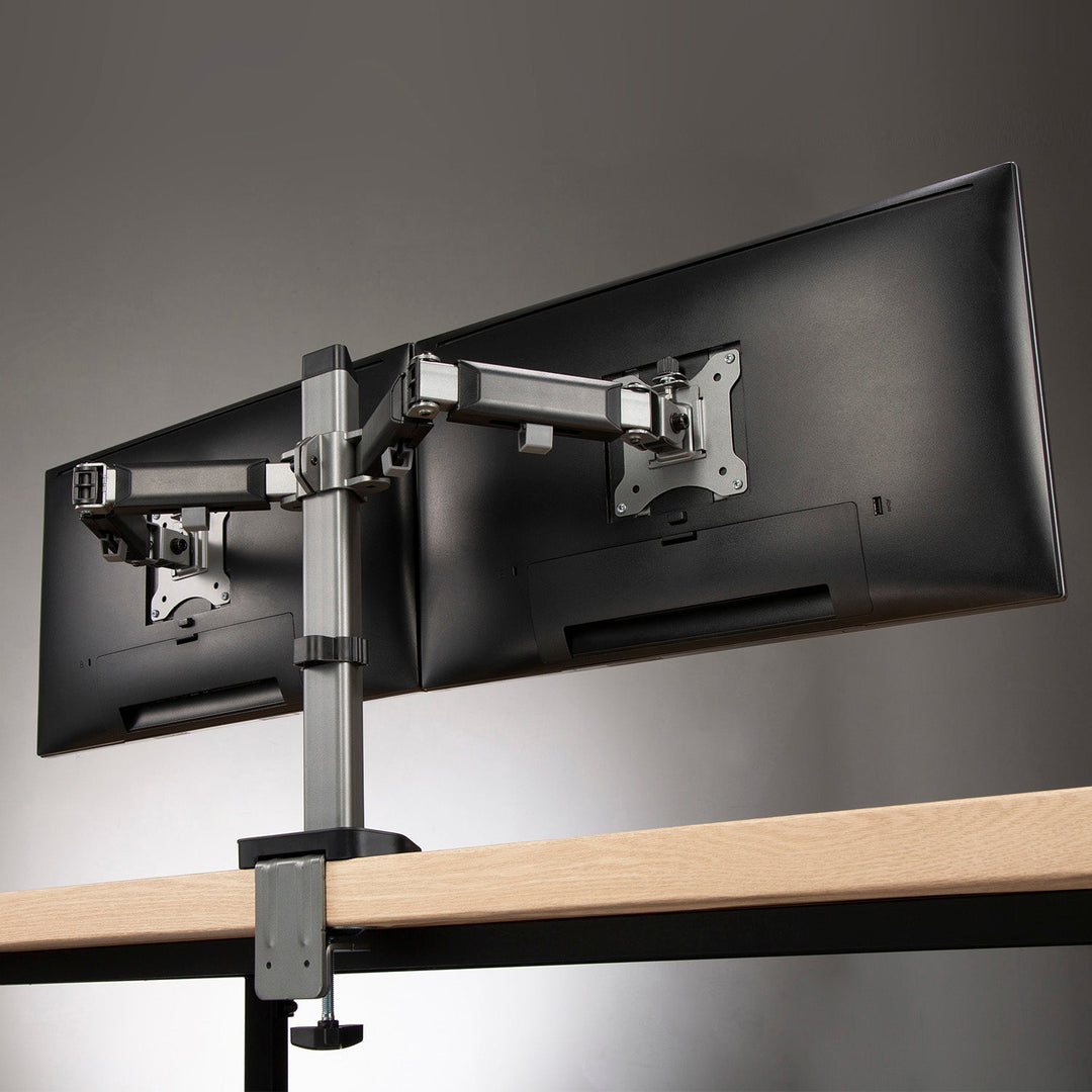 Делукс ергономична офис стойка за два монитора, 17"-32", макс. 9 кг, ER-449