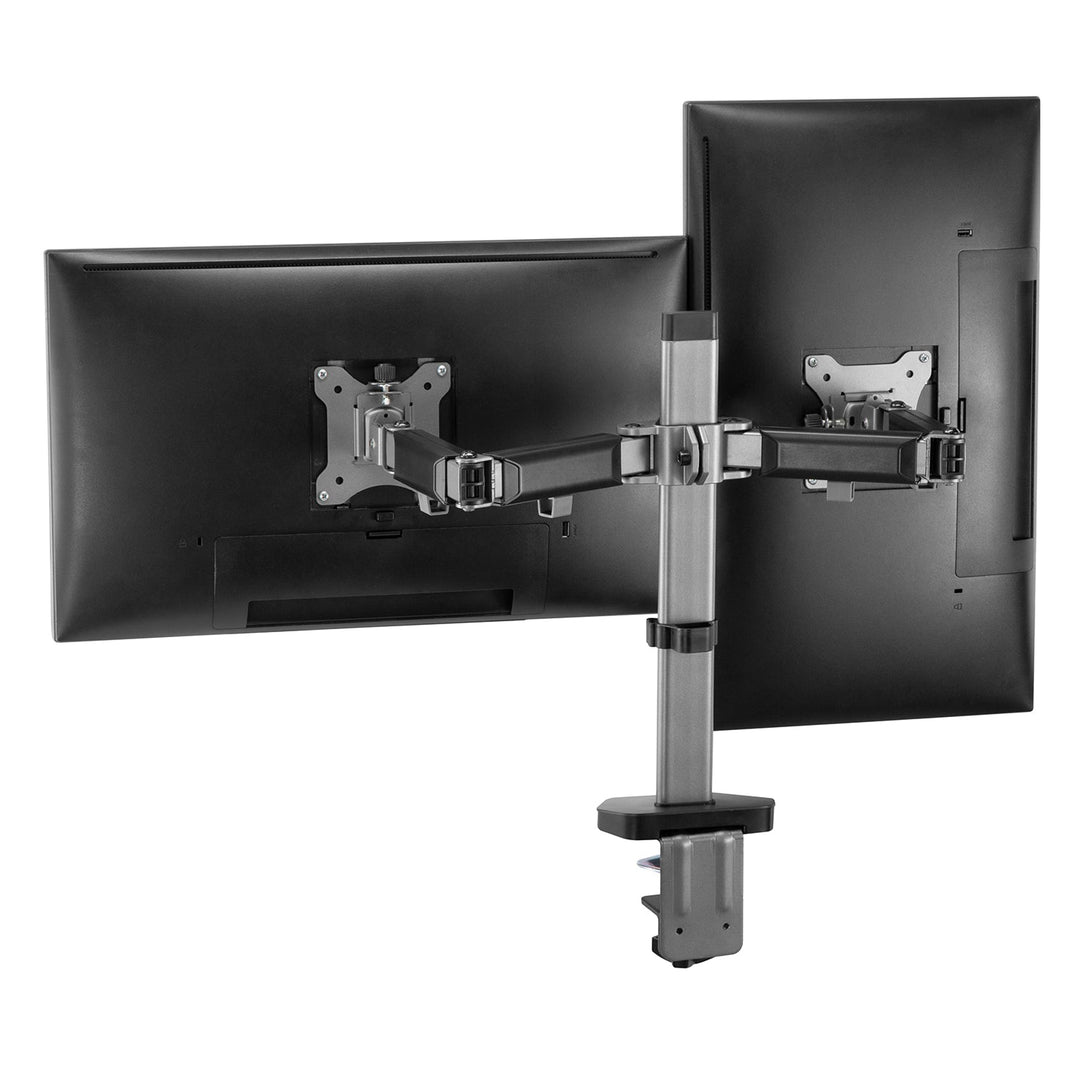 Делукс ергономична офис стойка за два монитора, 17"-32", макс. 9 кг, ER-449