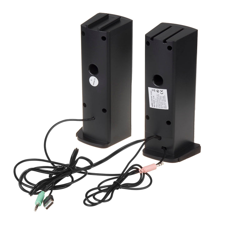 Audiocore 3Wx2 компютърни тонколони, LED, USB 5v, линеен вход, AC955