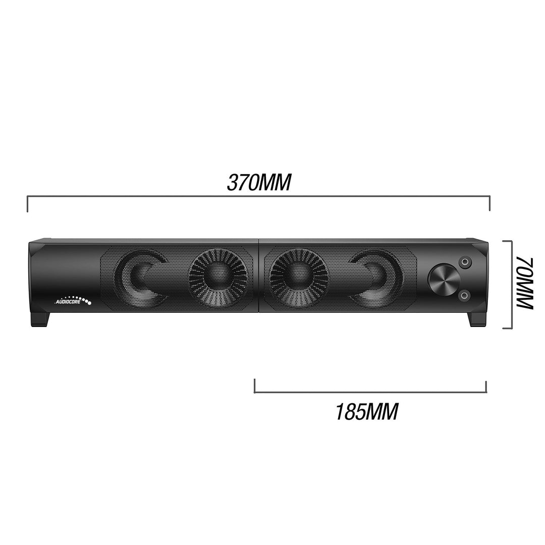Audiocore 3Wx2 компютърни тонколони, LED, USB 5v, линеен вход, AC955