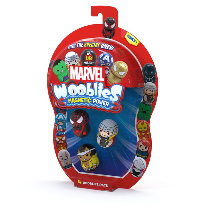 WBM004 Wooblies Wooblies Marvel Mix Set de 4 figuri Wobble Battle Toys