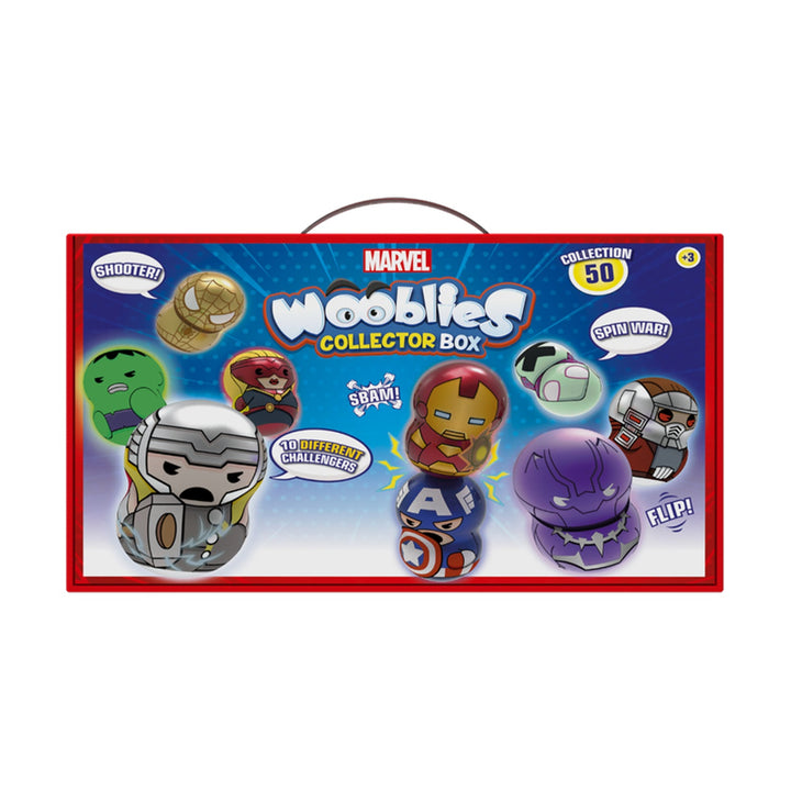 WBM006 Wooblies Wooblies Marvel Cutie de colecție cu 4 figurine, putere magnetică