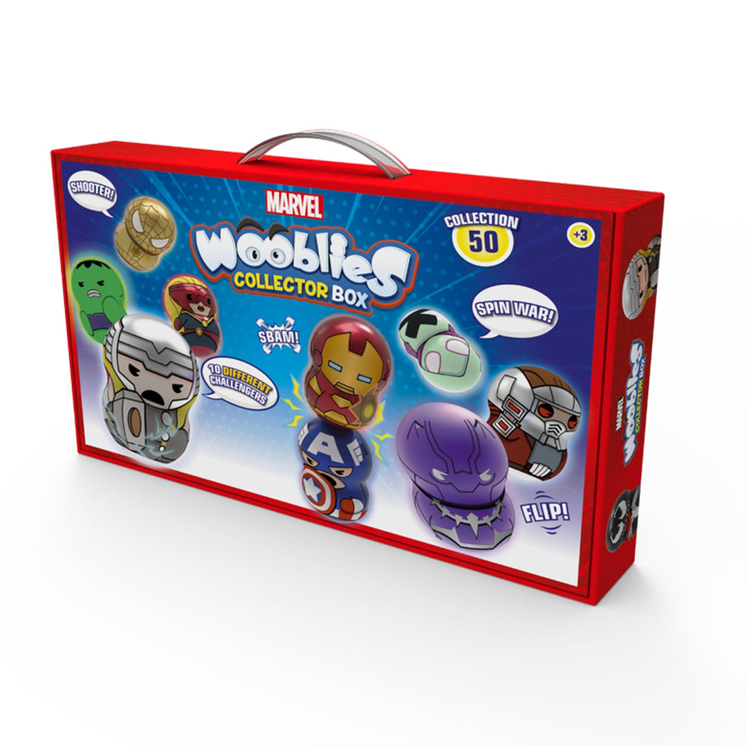 WBM006 Wooblies Wooblies Marvel Cutie de colecție cu 4 figurine, putere magnetică