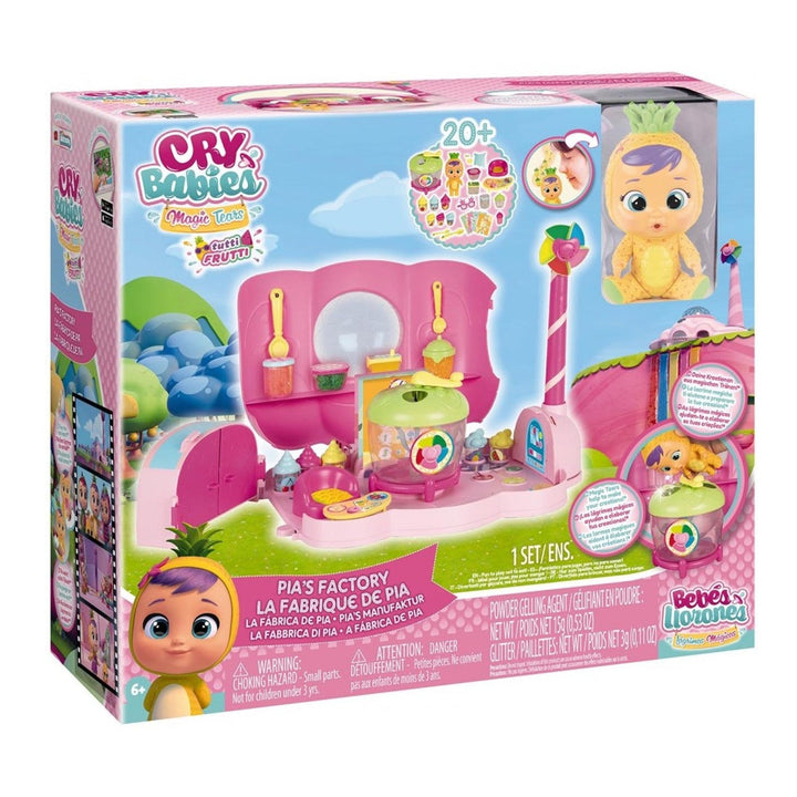 TM TOYS IMC08010171 Cry Babies Magic Tears Tutti Frutti Pia's Factory Playset Accesorii pentru păpuși